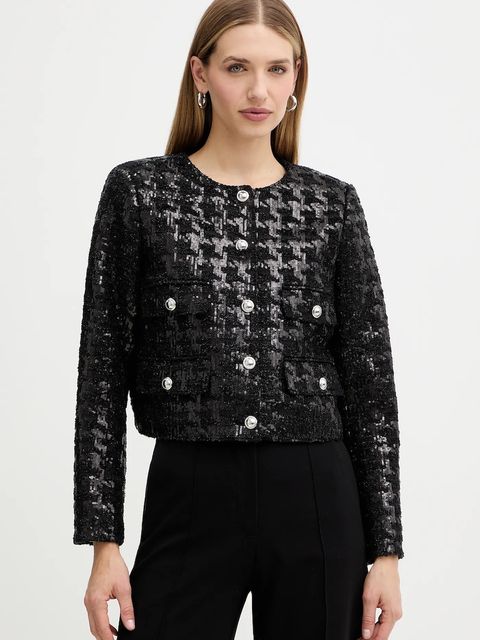 MICHAEL Michael Kors marynarka kolor czarny jednorzędowa MF510CAJSD - zdjęcie produktu nr 1