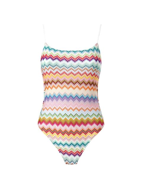 Missoni zig-zag swimsuit - White - zdjęcie produktu nr 1