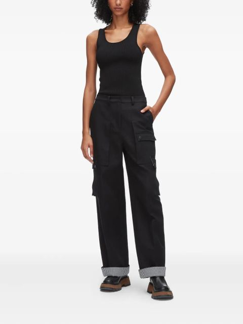 3.1 Phillip Lim cuffed-hem cargo trousers - Black