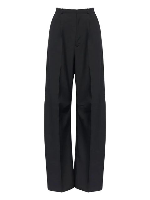 MM6 Maison Margiela frayed tailored trousers - Black - zdjęcie produktu nr 1