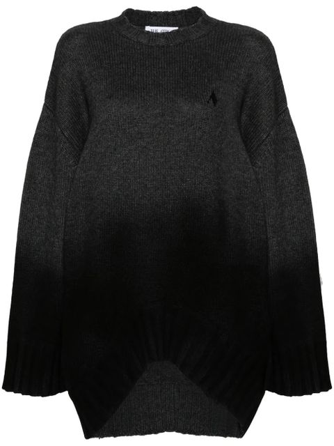 The Attico ribbed-knit mini dress - Grey - zdjęcie produktu nr 1