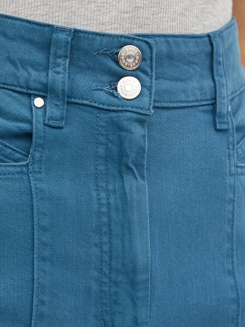 BOSS Orange jeansy damskie kolor niebieski 50531036