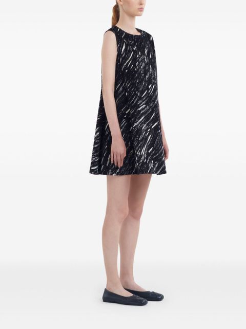 Marni abstract mini dress - Black