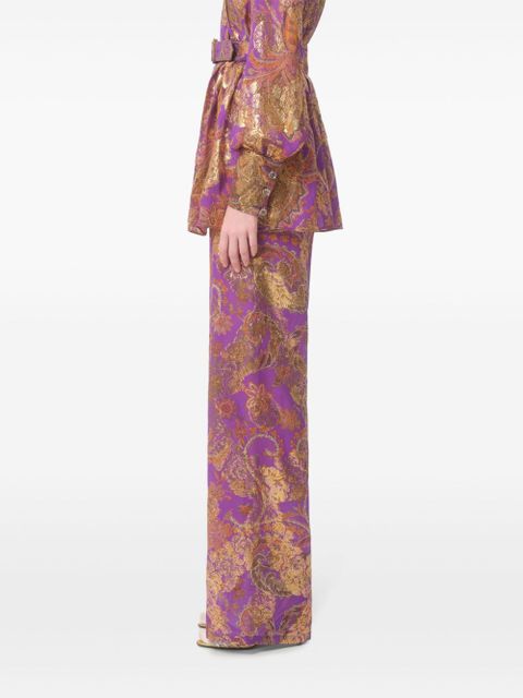 Valentino Garavani Apres L'Hiver fil-coupe trousers - Purple