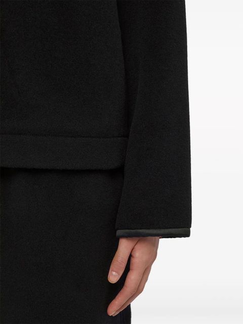 Jil Sander panelled fleece jacket - Black