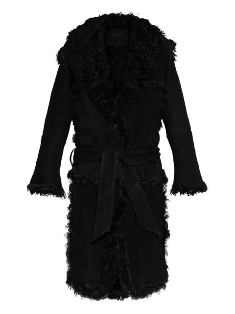 The Attico shearling coat - Black - zdjęcie produktu nr 1