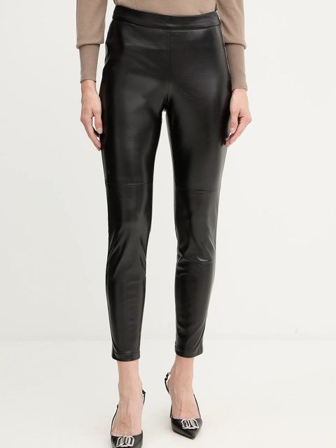 BOSS Orange spodnie damskie kolor czarny dopasowane high waist 50551469 - zdjęcie produktu nr 1