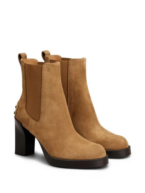 Tod's 80mm suede Chelsea boots - Brown