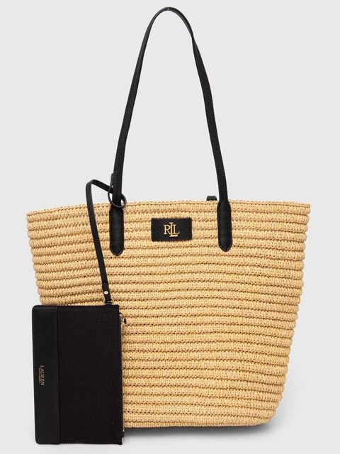 Lauren Ralph Lauren torebka kolor beżowy 431897486