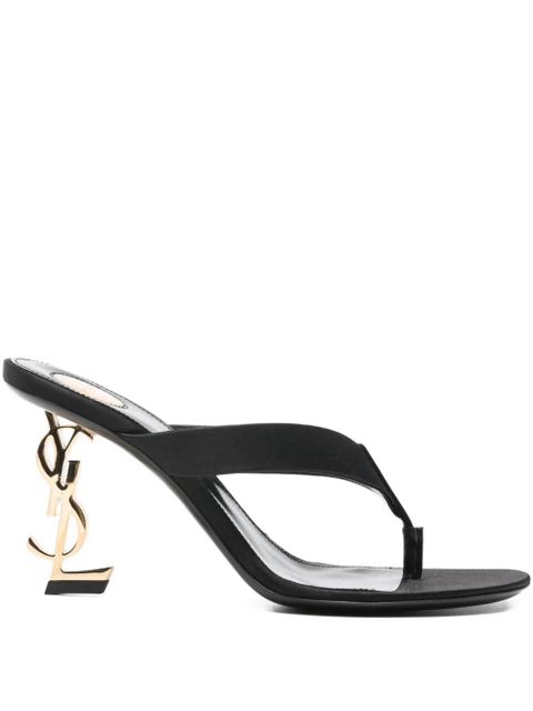 Saint Laurent logo-heel sandals - Black - zdjęcie produktu nr 1