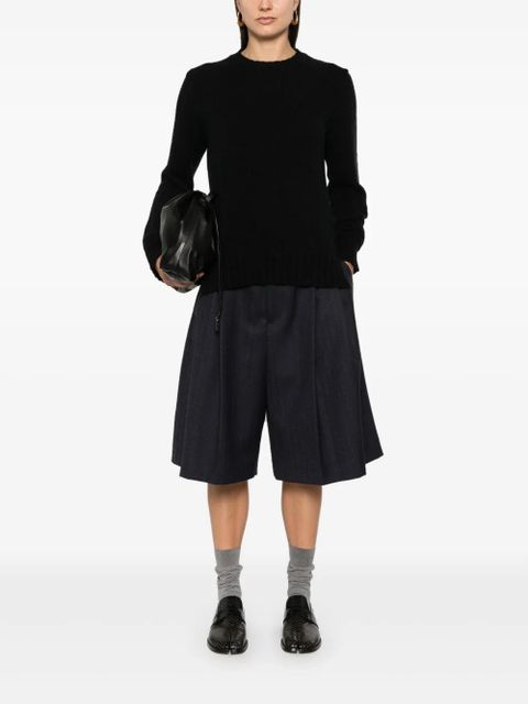 Jil Sander ribbed-trim sweater - Black - zdjęcie produktu nr 2