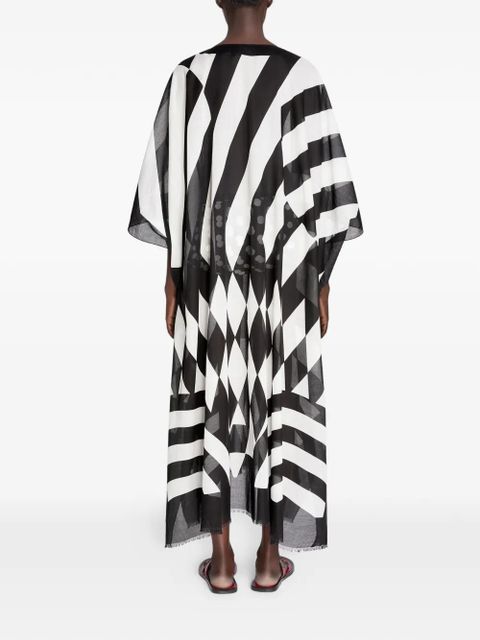 DRIES VAN NOTEN loose-fit printed kaftan - White