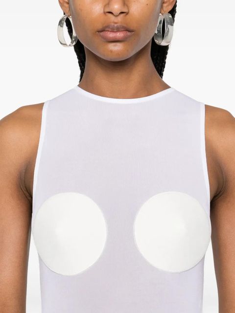 Jean Paul Gaultier conical maxi dress - White