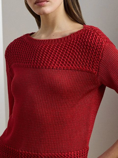 Lauren Ralph Lauren sweter damski kolor czerwony