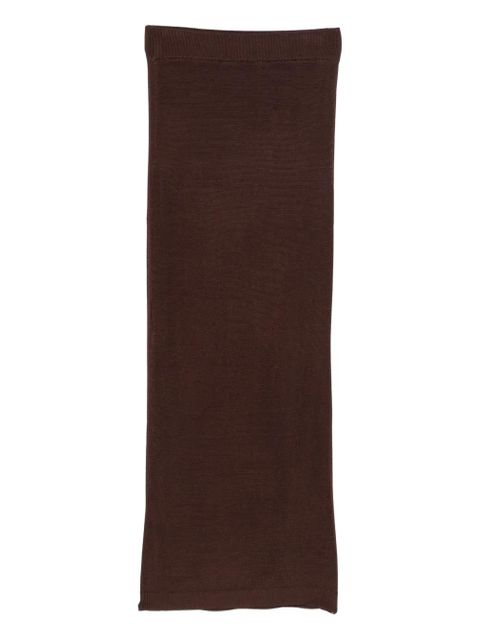 ENTIRE STUDIOS ribbed midi skirt - Brown - zdjęcie produktu nr 1