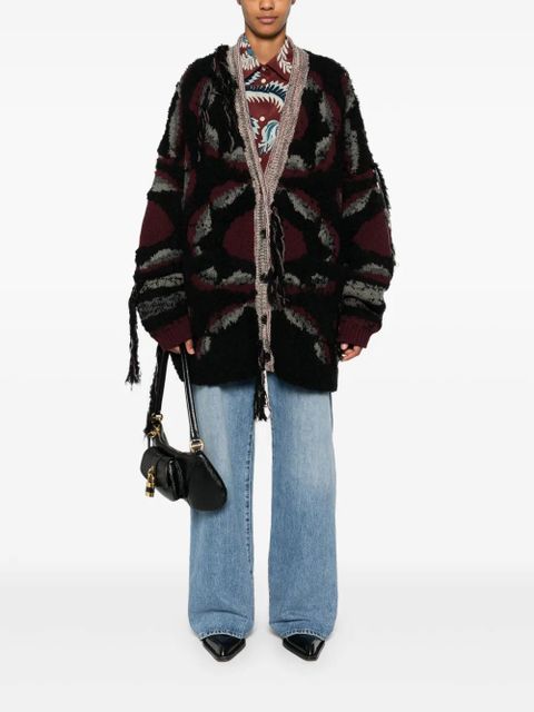 ETRO distressed-effect cardigan - Black - zdjęcie produktu nr 2