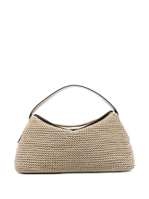 TOTEME Twist-lock fastening leather tote bag - Neutrals - zdjęcie produktu nr 1