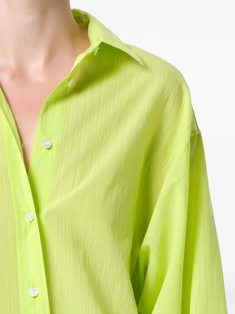 AGOLDE Sona striped shirt - Green