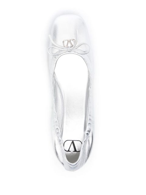 Valentino Garavani VLogo Signature ballet flats - Silver