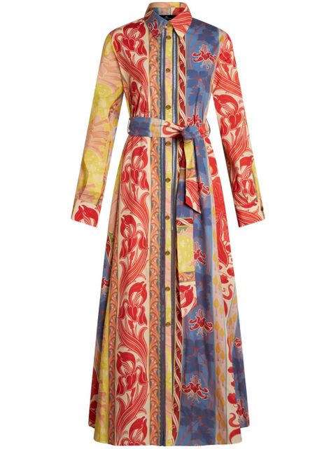 ETRO Summer cotton-blend shirt dress - Red - zdjęcie produktu nr 1