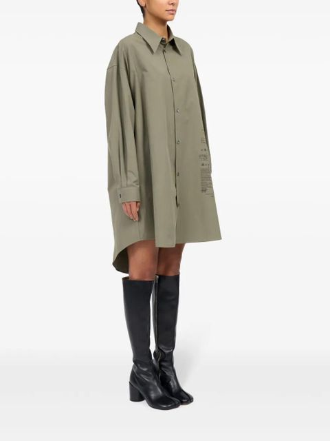 MM6 Maison Margiela cotton poplin shirt dress - Green