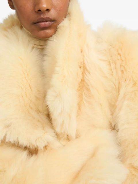 Yves Salomon Toscana lambskin fur-collar jacket - Neutrals