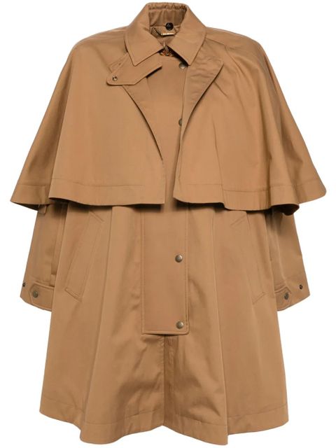 Chloé cotton gabardine parka coat - Brown - zdjęcie produktu nr 1