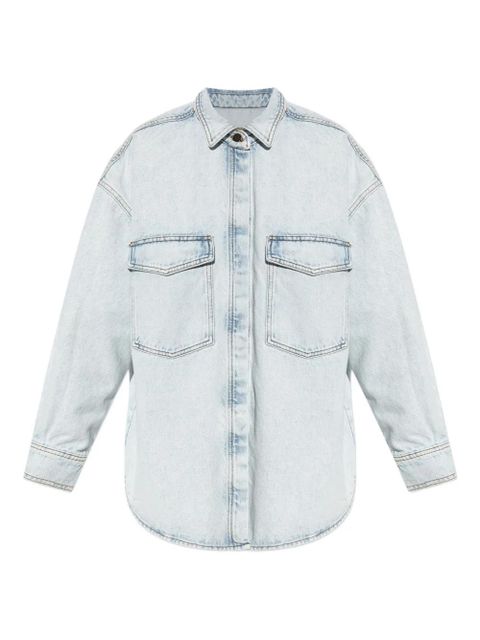 American Vintage Joybird patch-pocket denim shirt - Blue - zdjęcie produktu nr 1