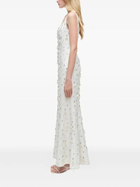 Simkhai Briella embellished midi party gown - White