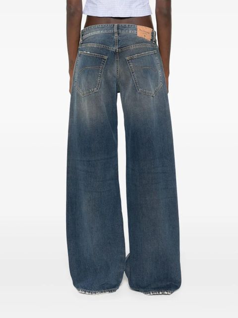 Balenciaga logo-patch jeans - Blue