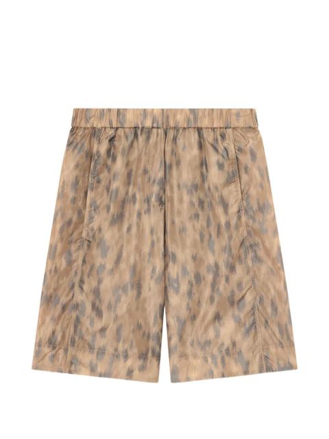 GANNI animal-print shorts - Neutrals - zdjęcie produktu nr 1