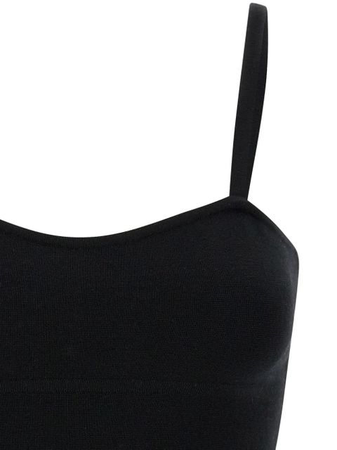 Max Mara sweetheart-neck top - Black