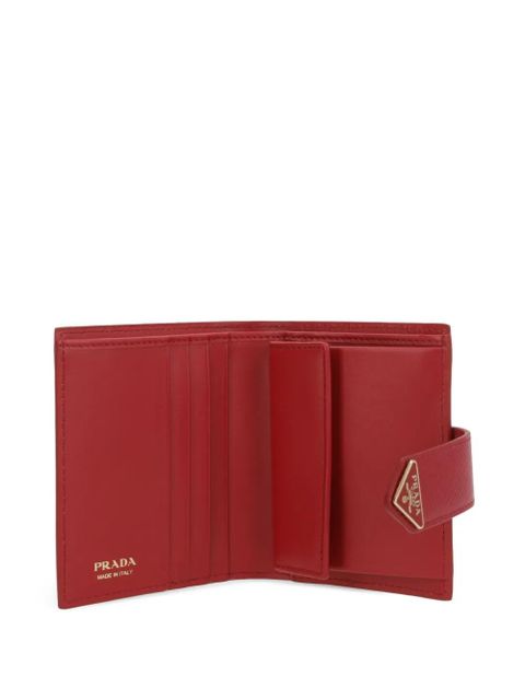 Prada logo wallet - Red