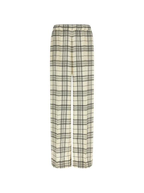 Jil Sander checked elasticated trousers - Neutrals - zdjęcie produktu nr 1