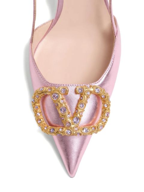 Valentino Garavani VLogo Signature slingback pumps - Pink
