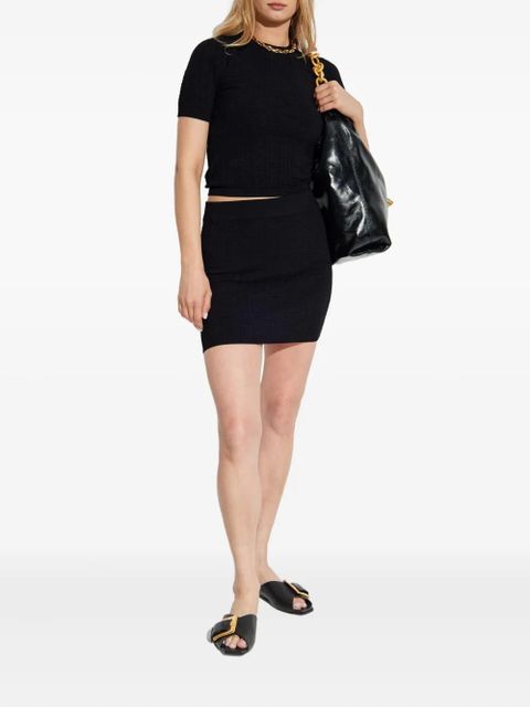 Balmain textured short-sleeve T-shirt - Black