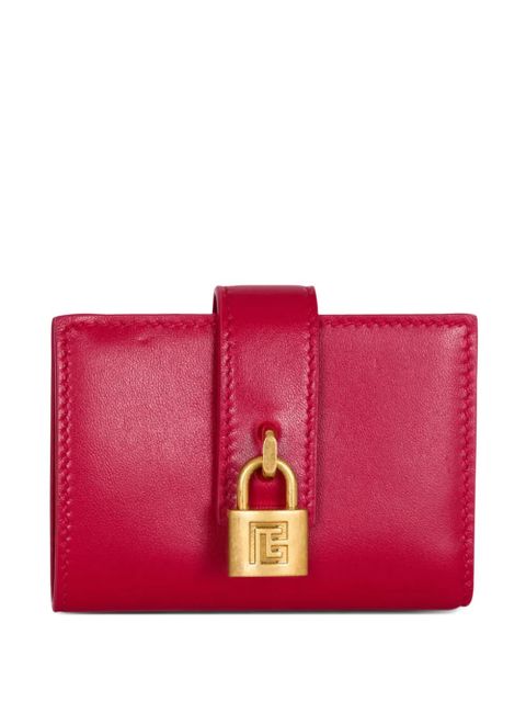 Balmain padlock leather wallet - Pink - zdjęcie produktu nr 1