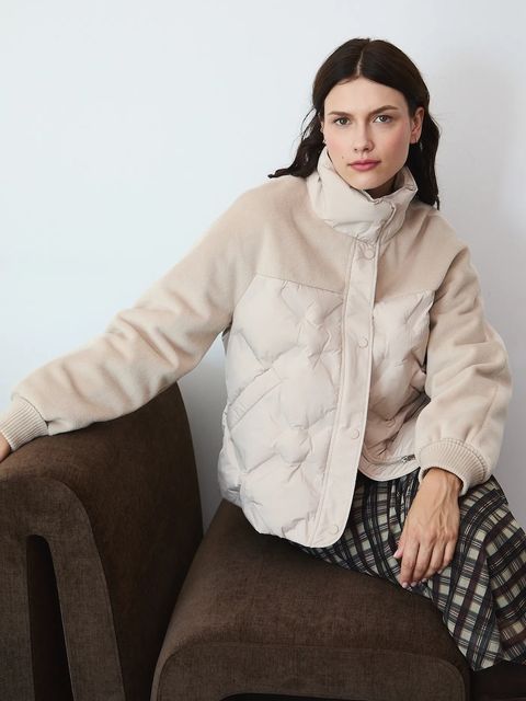 Medicine kurtka damska kolor beżowy - zdjęcie produktu nr 1