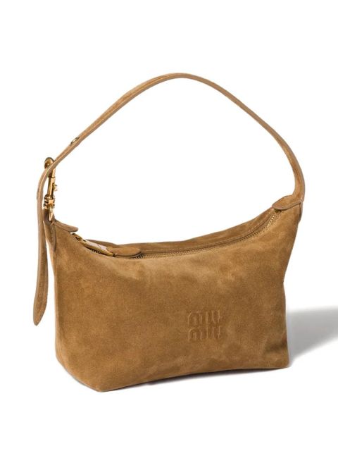 Miu Miu suede shoulder bag - Brown