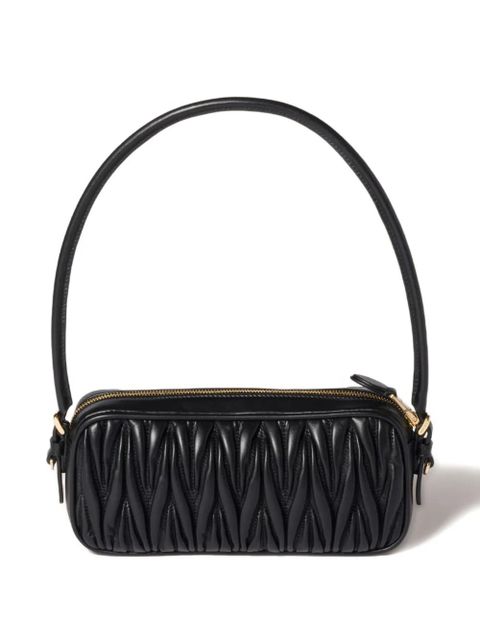 Miu Miu matelassé leather mini bag - Black