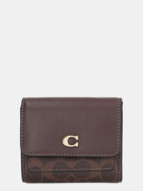 Coach portfel damski kolor brązowy CAT56 - zdjęcie produktu nr 1