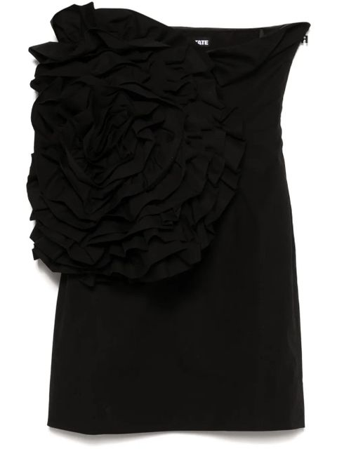 ROTATE BIRGER CHRISTENSEN floral-appliqué mini dress - Black - zdjęcie produktu nr 1