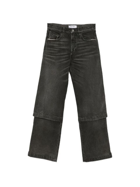 The Attico layered-effect jeans - Black - zdjęcie produktu nr 1