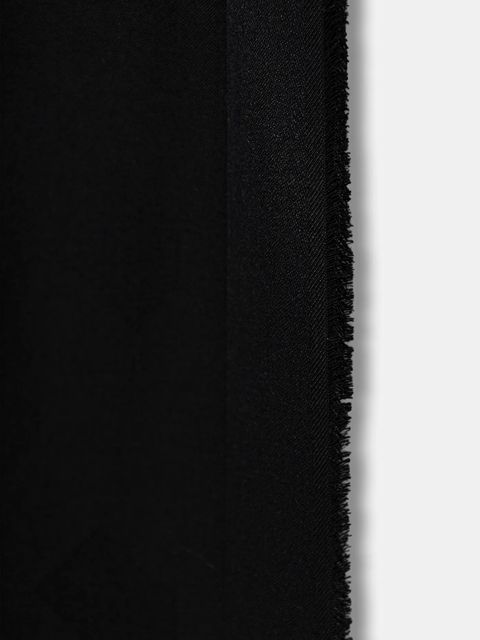 BOSS szalik z dodatkiem wełny Monyque damski kolor czarny gładki 50555434 - zdjęcie produktu nr 2