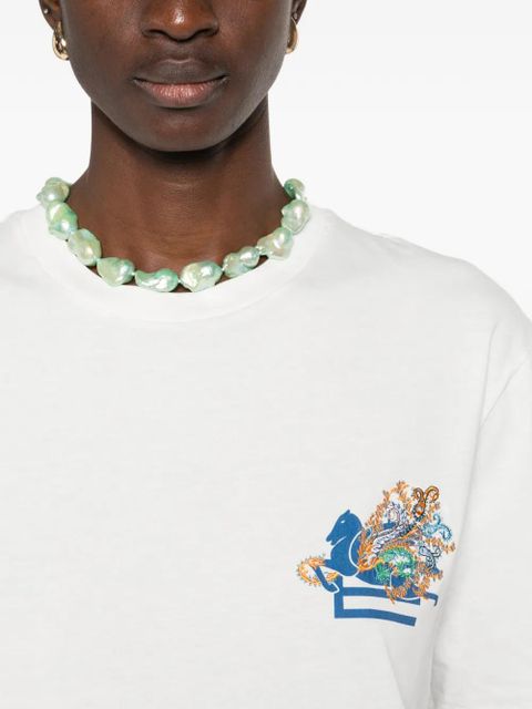 ETRO lodo-detail T-shirt - White