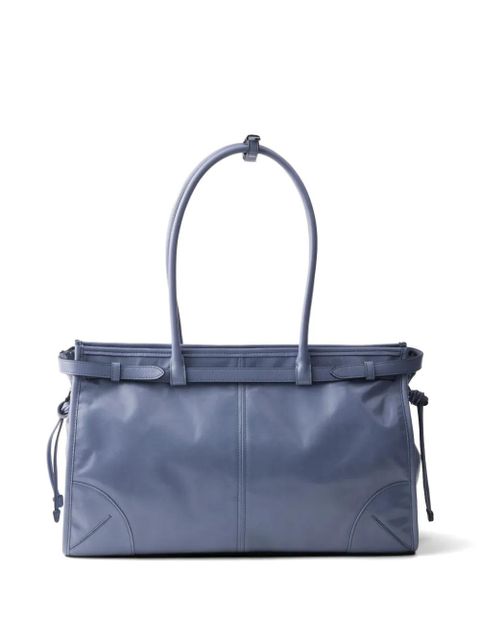 Prada Bonnie large leather handbag - Blue - zdjęcie produktu nr 2