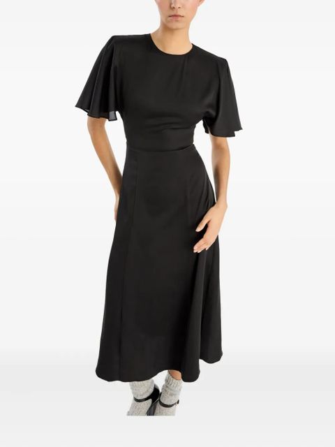 ROTATE BIRGER CHRISTENSEN chiffon midi dress - Black