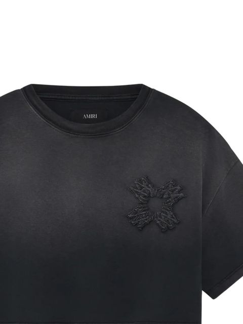 AMIRI quad cropped T-shirt - Black - zdjęcie produktu nr 2