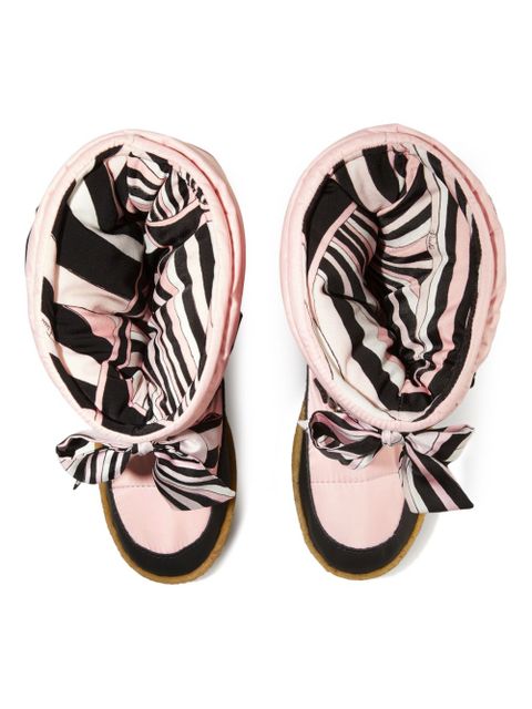 PUCCI Iride-print snow boots - Pink
