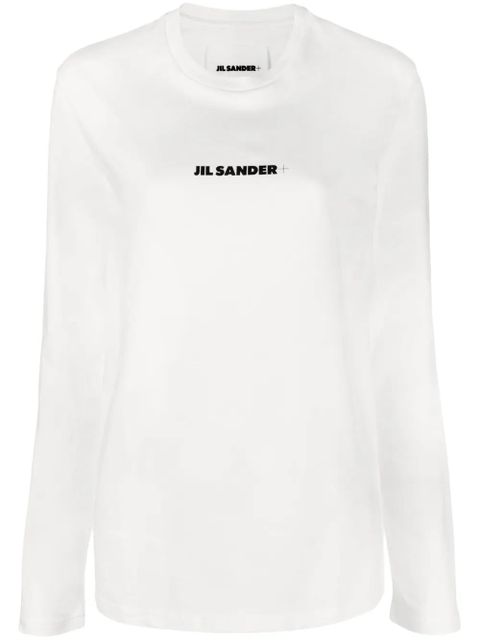 Jil Sander logo-print cotton sweatshirt - White - zdjęcie produktu nr 1